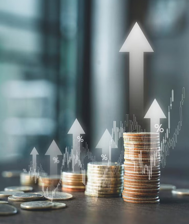 Gráfico de crecimiento financiero